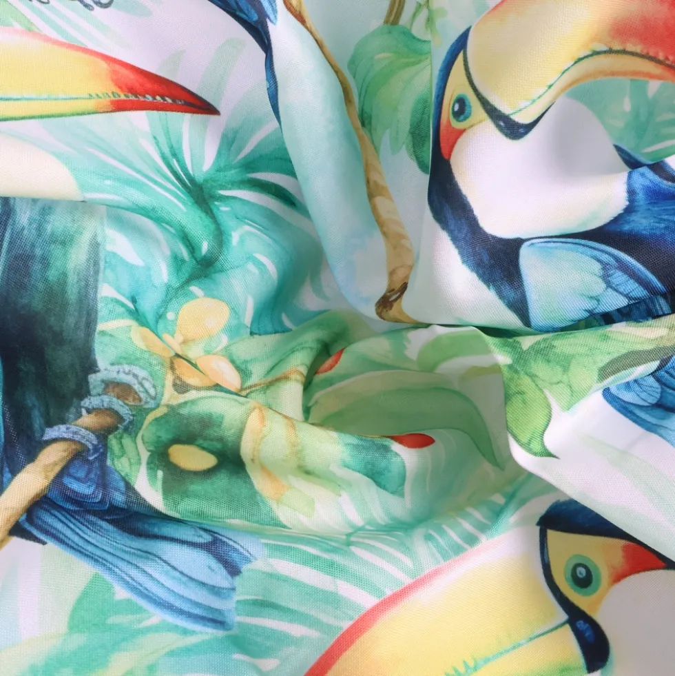 Tovaglia Antimacchia Hydro Esotico Disegno 2 Tucano 140 x 300