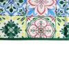 Tovaglia Antimacchia Hydro Maiolica Disegno 2 Giallo Azzurro Verde 140 x 180