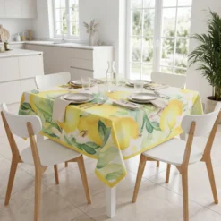 Tovaglia antimacchia Kiki Classic Limoni 140x140
