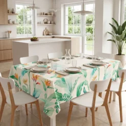 Tovaglia antimacchia Kiki Classic Fiori 140x180