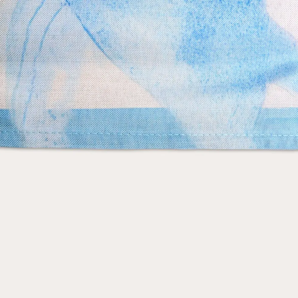Tovaglia antimacchia Kiki Mare Pesci Azzurri Grandi 140x180