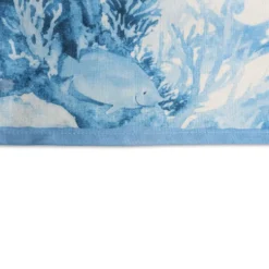 Tovaglia antimacchia Kiki Mare Coralli Pesci Azzurri 140x180