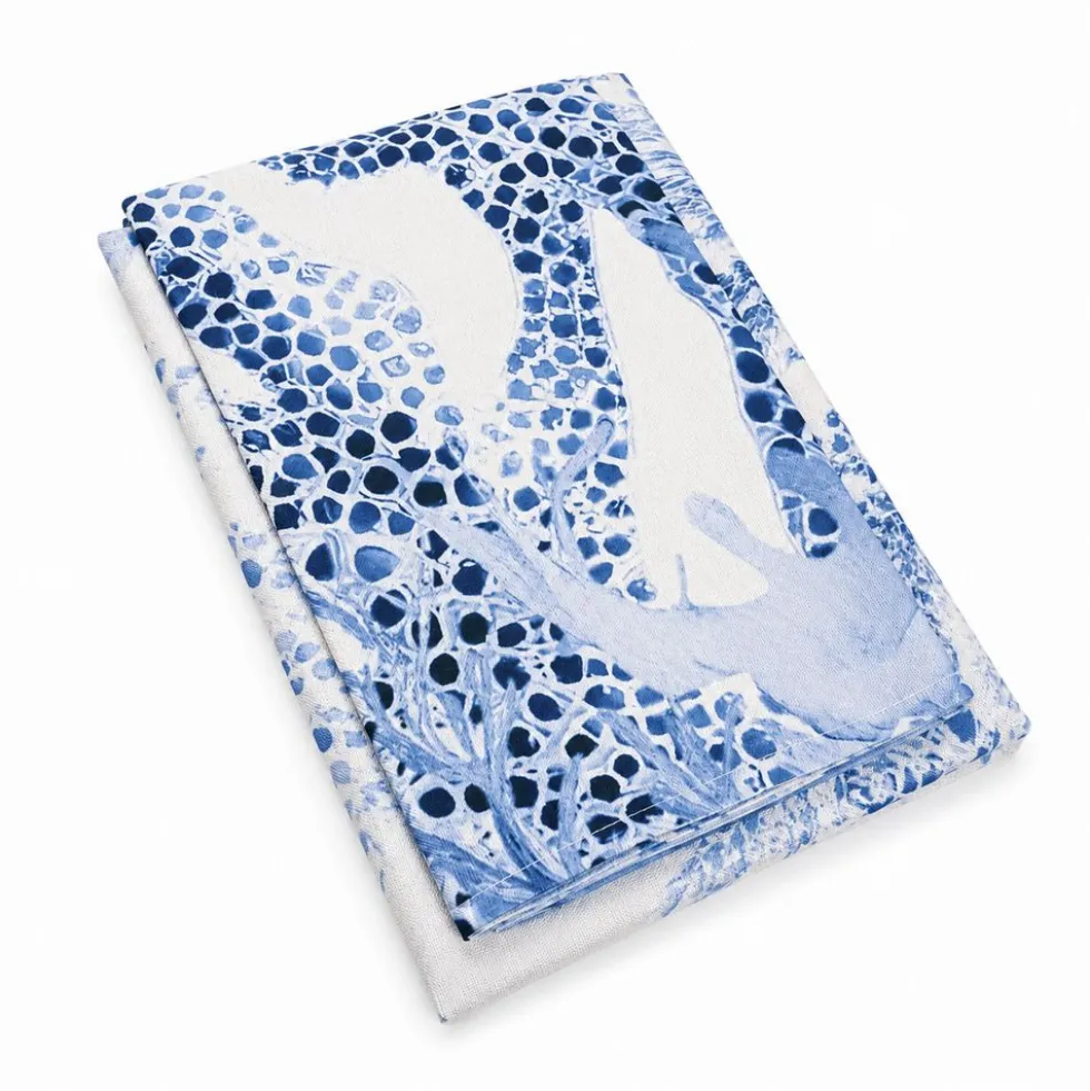 Tovaglia antimacchia Kiki Mare Coralli Mosaico Azzurri 140x180