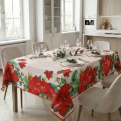 Tovaglia antimacchia Kiki XMAS Stelle di Natale 140 x 320