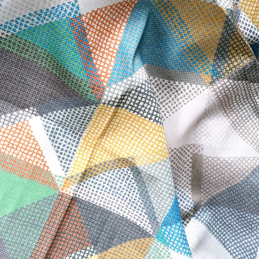 Tovaglia Antimacchia Splash Astratto Quadretti Puntini Tortora 140 x 230