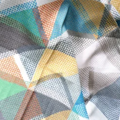 Tovaglia Antimacchia Splash Astratto Quadretti Puntini Tortora 140 x 180
