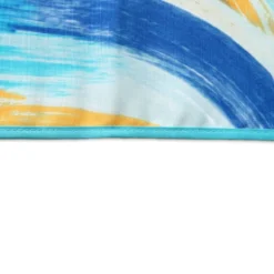 Tovaglia Antimacchia Splash Astratto Onda Azzurra Acquamarina 140 x 180