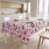 Tovaglia Antimacchia Splash Millefiori Rosa 140 x 180