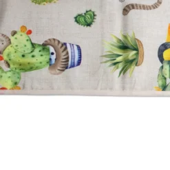 Tovaglia Antimacchia Splash Coccolosa Gattini e Cactus 140 x 300