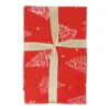 Tovaglia Magic Natale ASS. 6 Alberelli fondo Rosso 130 x 170