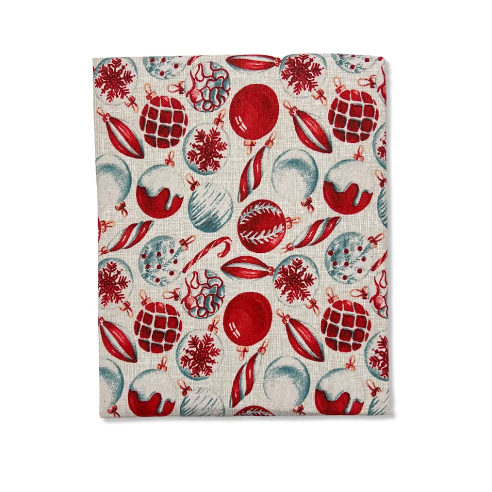 Tovaglia no stiro Kriss palline di natale 140 X 180
