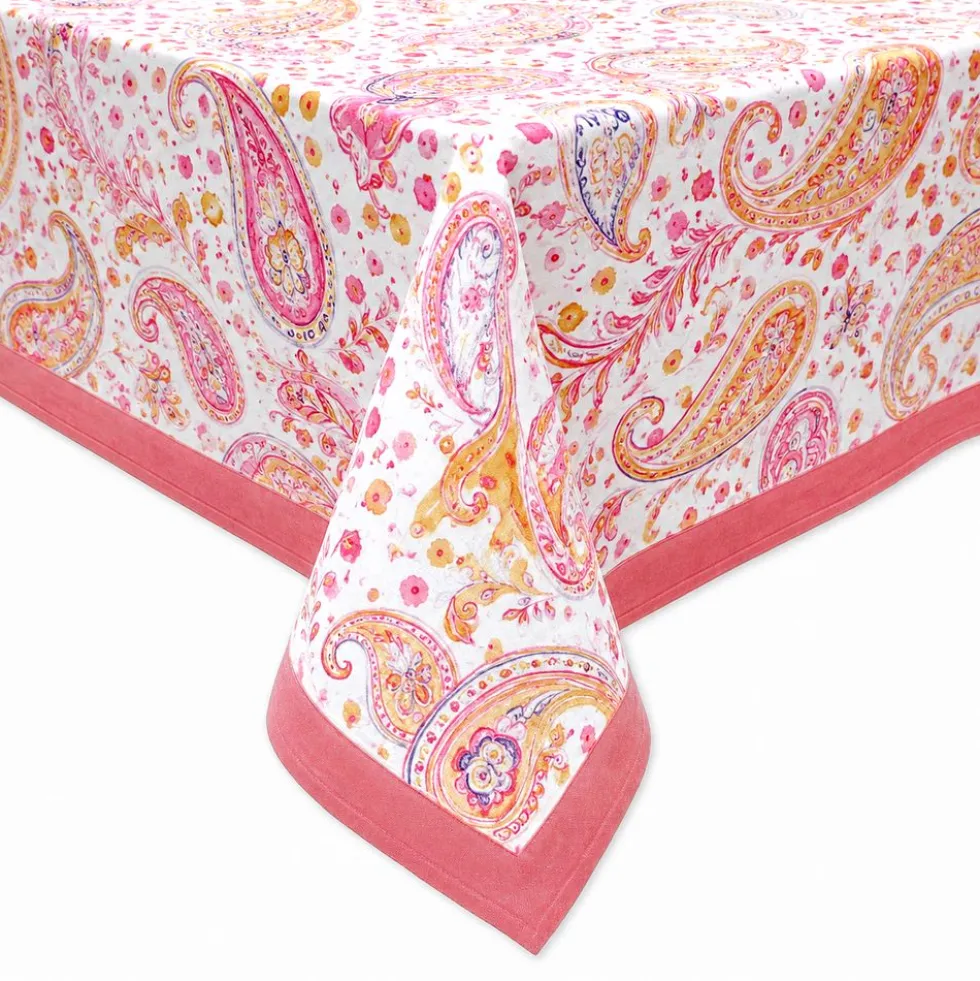 Tovaglia Resinata stampa digitale sailor cashmere Rosa 140 x 180