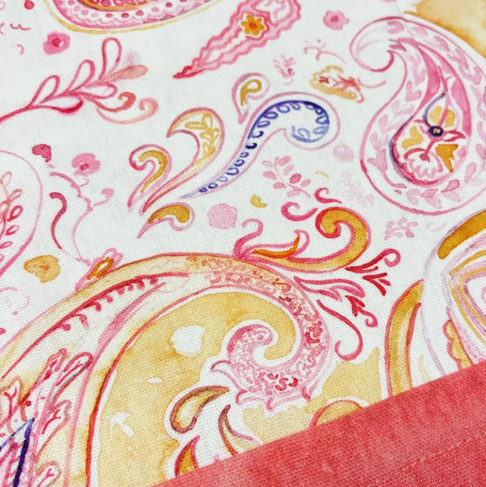 Tovaglia Resinata stampa digitale sailor cashmere Rosa 140 x 240