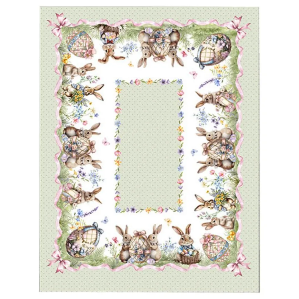 Tovaglia Stampa Digitale Green Rabbit 140 x 180