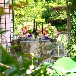Tovaglia Tessitura Toscana Bunny Garden 100% Lino 160 x 230