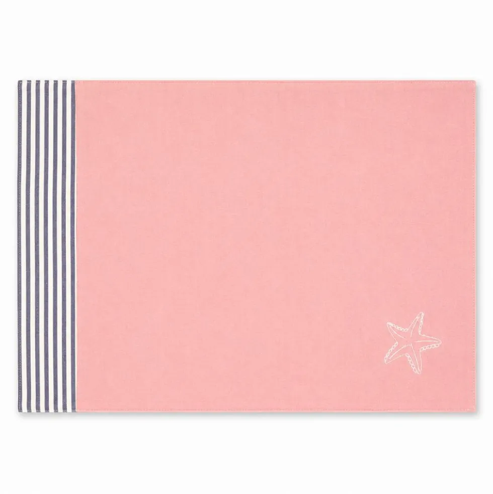 Tovaglietta Americana in Cotone Doubleface ricamo Stella Marina