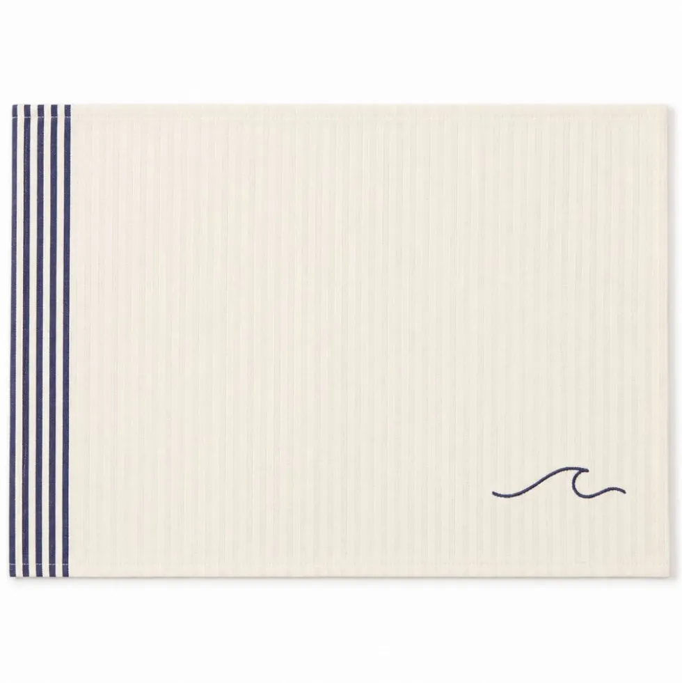 Tovaglietta Americana in Cotone Doubleface ricamo Onda