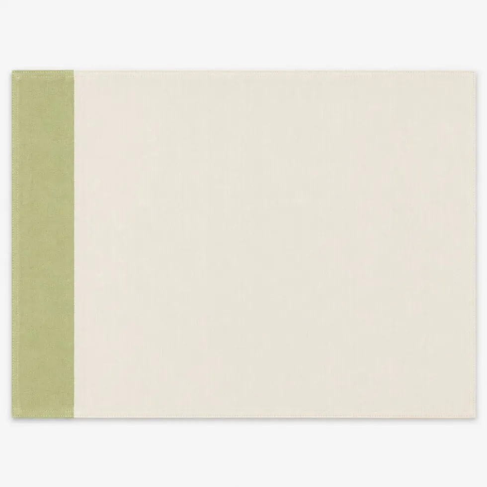 Tovaglietta Americana in Cotone Doubleface ricamo Limone