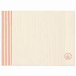 Tovaglietta Americana in Cotone Doubleface ricamo Conchiglia