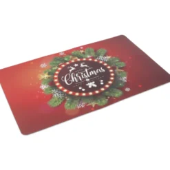 Tovaglietta Americana XMAS Happy Holidays in PVC Ghirlanda Merry Christmas
