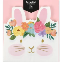 Tovaglioli Pasqua Coniglietto 33x33 cm | Confezione 15 Pezzi Carta Decorata
