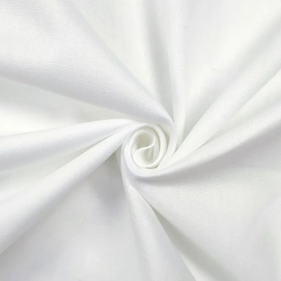 Tovagliolo su misura 100% Cotone Panama Cavalieri Bianco