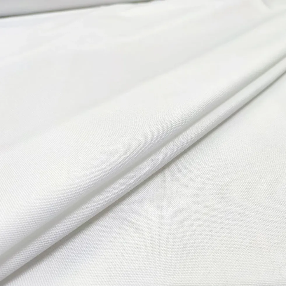 Tovagliolo su misura 100% Cotone Panama Cavalieri Bianco