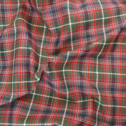 Tovagliolo su misura Tinto in filo Tartan Verde dettaglio Lurex
