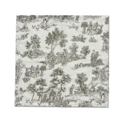 Tovagliolo su misura Toile de Jouy Tortora