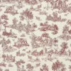 Tovagliolo su misura Toile de Jouy Bordeaux fondo Panna