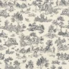 Tovagliolo su misura Toile de Jouy Blu fondo Panna