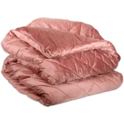 Trapunta matrimoniale Diaol Velvet Rosa antico 260 x 260