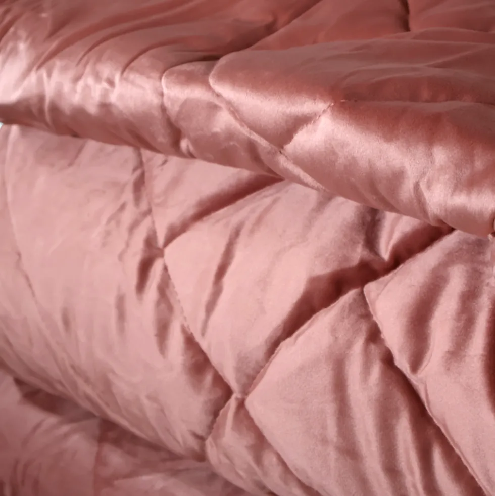 Trapunta matrimoniale Diaol Velvet Rosa antico 260 x 260