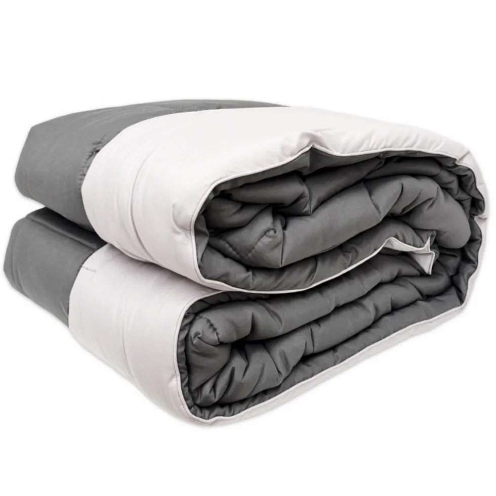 Trapunta matrimoniale Double face Double' Fumo 260 x 260