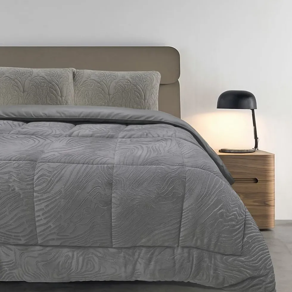 Trapunta Matrimoniale Luminus Grigio 260 x 260