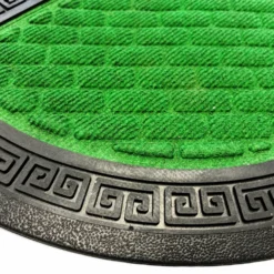 Zerbino Antiscivolo a mezzaluna bordato Verde