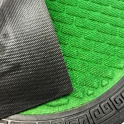 Zerbino Antiscivolo a mezzaluna bordato Verde