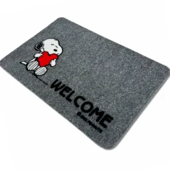 Zerbino grigio Snoopy Cuore