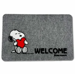 Zerbino grigio Snoopy Cuore