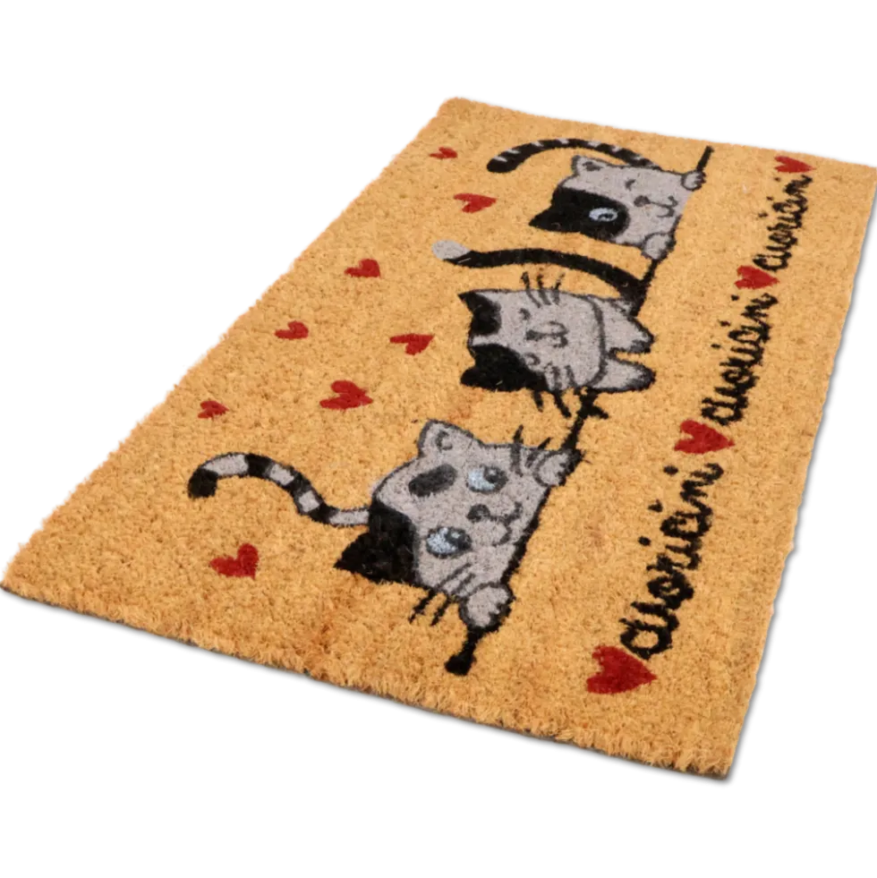 Zerbino in cocco Gatti Cuoricini